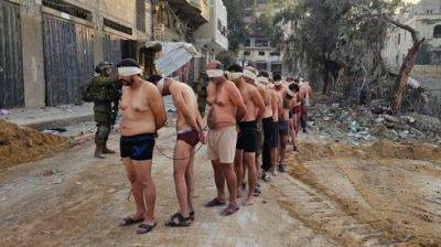 Фото палестинцев в трусах вызвали возмущение, ЦАХАЛ просят выдавать комбинезоны