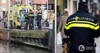 В городе Делфт автомобиль упал в канал – в Нидерландах авто упало в канал – фото