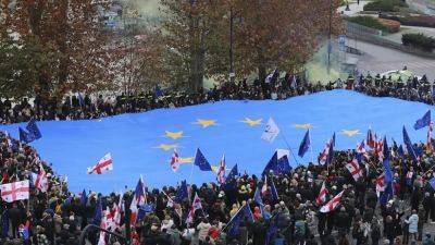 В Тбилиси прошёл марш в поддержку заявки на членство в ЕС