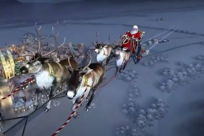 Хо-хо-хо: в сети показали одесский новогодний Запорожец, на который Санта Клаус пересаживается с тележки. Фото