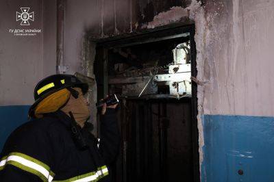 Человек сгорел в лифте утром в Харькове (фото)