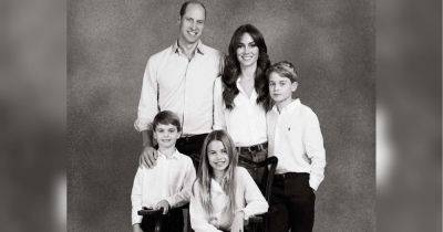 Рождественская открытка: Кейт Миддлтон и принц Уильям представили новое семейное фото