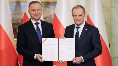 Nowy premier Polski Donald Tusk złożył przysięgę