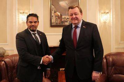 Minister spraw zagranicznych Białorusi Siarhiej Alejnik przeprowadził spotkanie z wiceministrem stosunków międzynarodowych i współpracy Republiki Południowej Afryki Alvinem Botesem