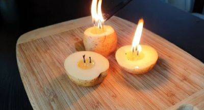 Как сделать свечу из картофеля: этот способ вас удивит