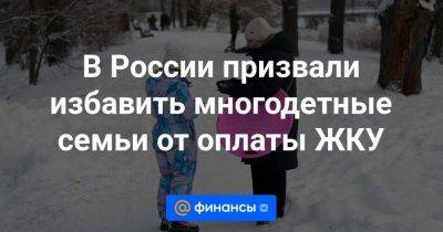 В России призвали избавить многодетные семьи от оплаты ЖКУ