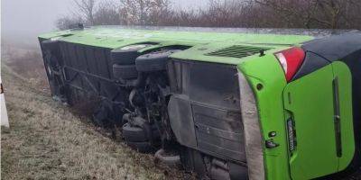 В Словакии перевернулся автобус из Украины: среди пострадавших пассажиров есть дети