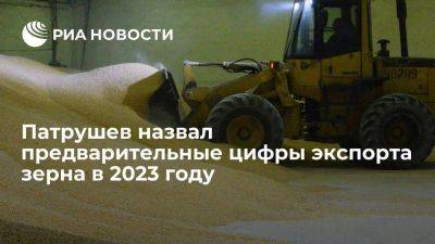 Патрушев: объем экспорта зерна в 2023 году может составить не менее 65 млн тонн