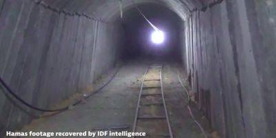 Может ездить транспорт. ЦАХАЛ показал самый большой тоннель ХАМАС, который обнаружили в Газе — видео - nv.ua - Украина - Израиль