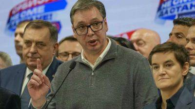 Выборы в Сербии: коалиция Вучича празднует победу - ru.euronews.com - Сербия - Белград