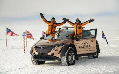 27 тыс. км: электромобиль Nissan Ariya EV проехал от Северного к Южному полюсу Земли