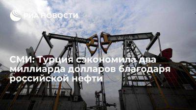 Reuters: Турция в 2023 году сэкономила $2 млрд за счет поставок нефти из России