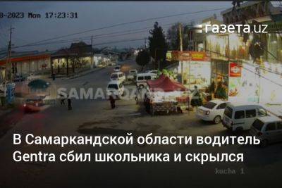 В Самаркандской области водитель Gentra сбил школьника и скрылся