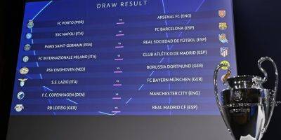 УЕФА обнародовал календарь матчей 1/8 финала Лиги чемпионов