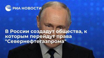 Путин поручил создать российские общества с передачей им прав Севернефтегазпрома