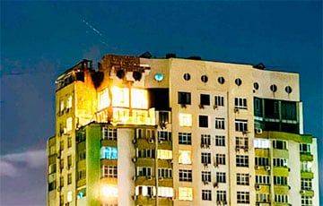 Мощный взрыв и сильный пожар: российский «шахед» ударил по жилому дому в Киеве