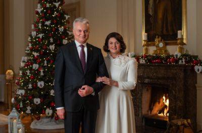 Рождественское поздравление Президента Литовской Республики Гитанаса Науседы и госпожи Дианы Науседене