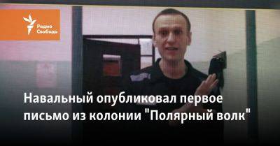Навальный опубликовал первое письмо из колонии "Полярный волк"