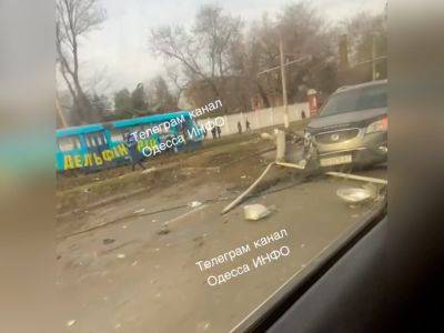 Авария в Одессе по Водопроводной: трамвай 7 и 10 не ходят | Новости Одессы