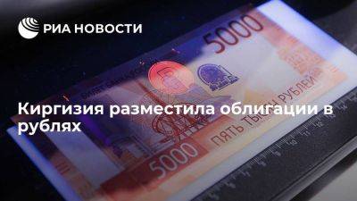 Минфин Киргизии разместил облигации в рублях и национальной валюте