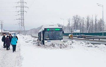 У нового белорусского автобуса МАЗ в России отказали тормоза