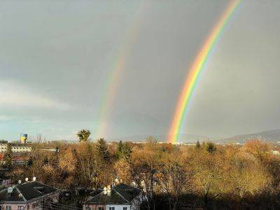Радуга зимой – в Киеве, Броварах, Виннице в декабре заметили радугу – фото
