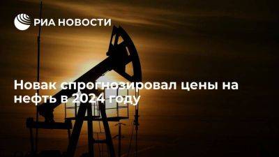 Новак: мировые цены на нефть в 2024 году ожидаются на уровне $80-85 за баррель