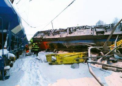 В Чехии столкнулись два грузовых поезда