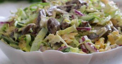 Вкусный салат с куриными сердечками: просто и доступно