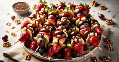 Шоколадные фруктовые шашлычки: рецепт сладкой закуски