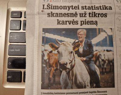 Ингрида Шимоните - Статистика вкуснее коровьего молока? - obzor.lt - Литва - Протесты