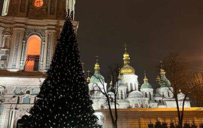 Новый год 2024 – в Киеве смонтировали елку на Софийской площади - фото