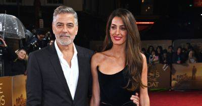 Джордж Клуни - Амаль Клуни - Амаль Клуни появилась на публике в роскошном бархатном костюме (фото) - focus.ua - США - Украина - Англия - Лондон - Берлин