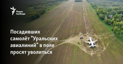 Посадивших самолёт "Уральских авиалиний" в поле просят уволиться