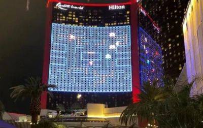 В Лас-Вегасе установили рекорд, играя в Pac-Man на фасаде казино