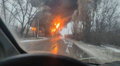 В оккупированной Макеевке попали в нефтебазу россиян, вспыхнул пожар