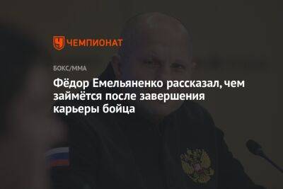 Фёдор Емельяненко рассказал, чем займётся после завершения карьеры бойца