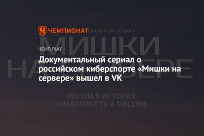 Документальный сериал о российском киберспорте «Мишки на сервере» вышел в VK
