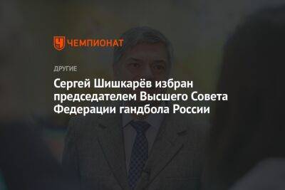 Сергей Шишкарёв избран председателем Высшего Совета Федерации гандбола России