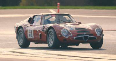 Раритетный 58-летний Alfa Romeo за $4 миллиона не жалеют на гоночном треке (видео)