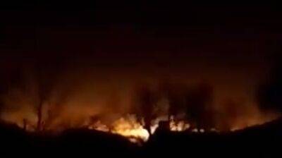 Воздушные силы показали, как горят сбитые "Шахеды"