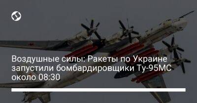 Воздушные силы: Ракеты по Украине запустили бомбардировщики Ту-95МС около 08:30