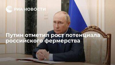 Президент Путин: российское фермерство с каждым годом наращивает свой потенциал