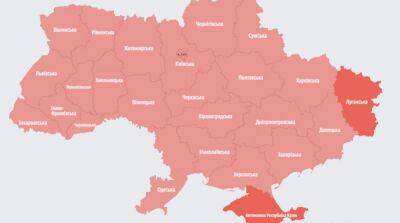 По всей Украине снова объявлена воздушная тревога: в Беларуси взлетели три истребителя