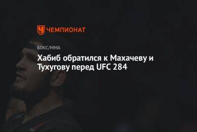 Хабиб обратился к Махачеву и Тухугову перед UFC 284
