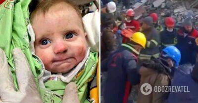 Землетрясение в Турции – из-под завалов дома через 128 часов после землетрясения спасли двухмесячного ребенка – фото, видео