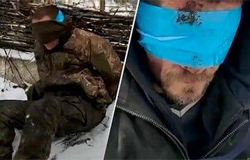 Украинские десантники взяли под Бахмутом в плен зэков в форме ВСУ