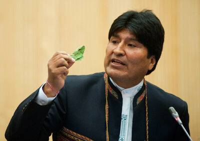 Президент Боливии подарил папе Римскому книги о пользе листьев коки