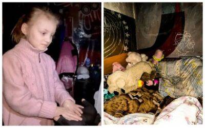"Пол года девочка не видела света": маленькую Аню эвакуировали из подвала дома в Бахмуте, фото