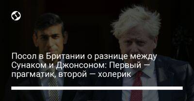 Посол в Британии о разнице между Сунаком и Джонсоном: Первый — прагматик, второй — холерик